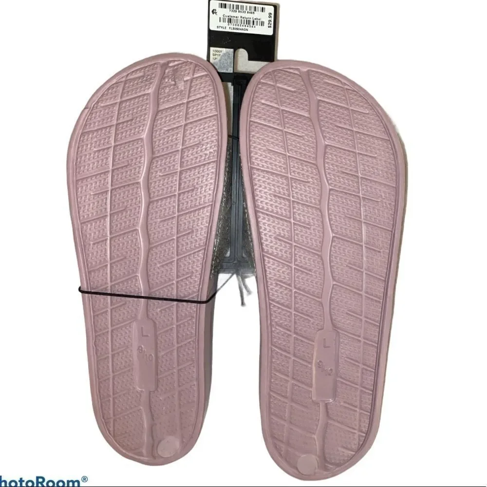 INC Purple Glitter Pool Slides Slippers Large 9-10 NWT - Picture 3 of 7